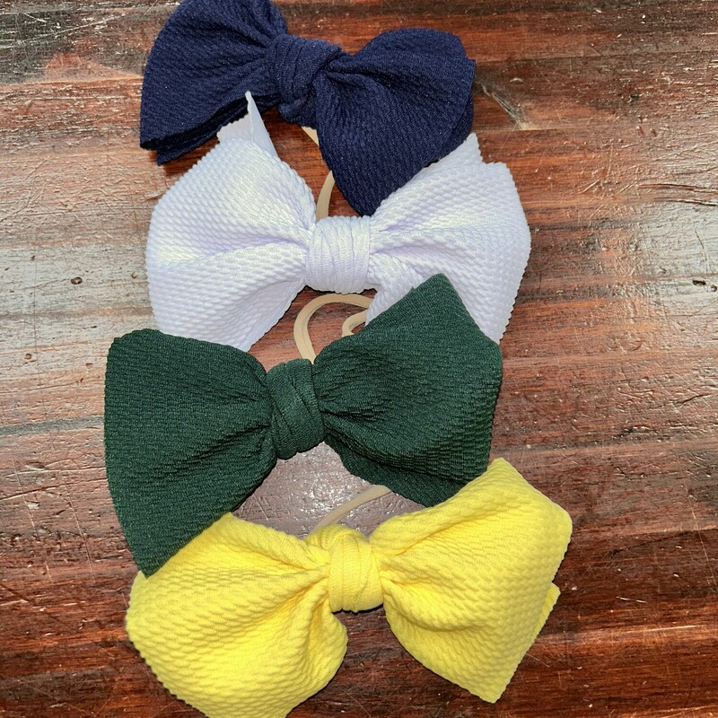 4pk Textured Bows