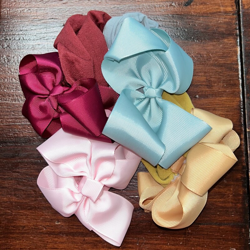 4pk Bow Headband Pack, Pink, Size: Bows