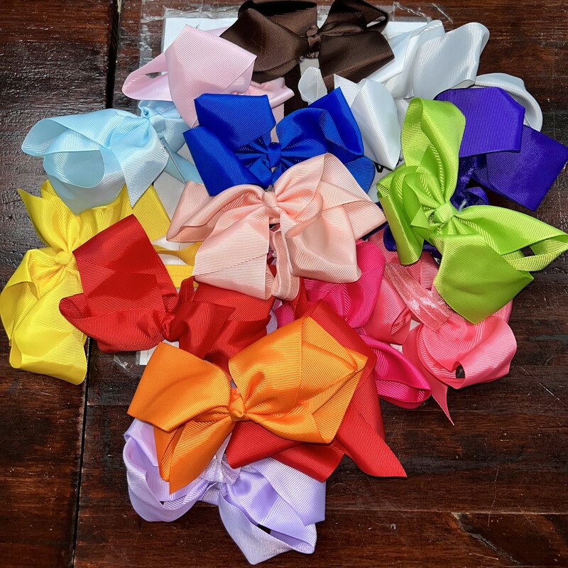 15pk Med Bow Headbands