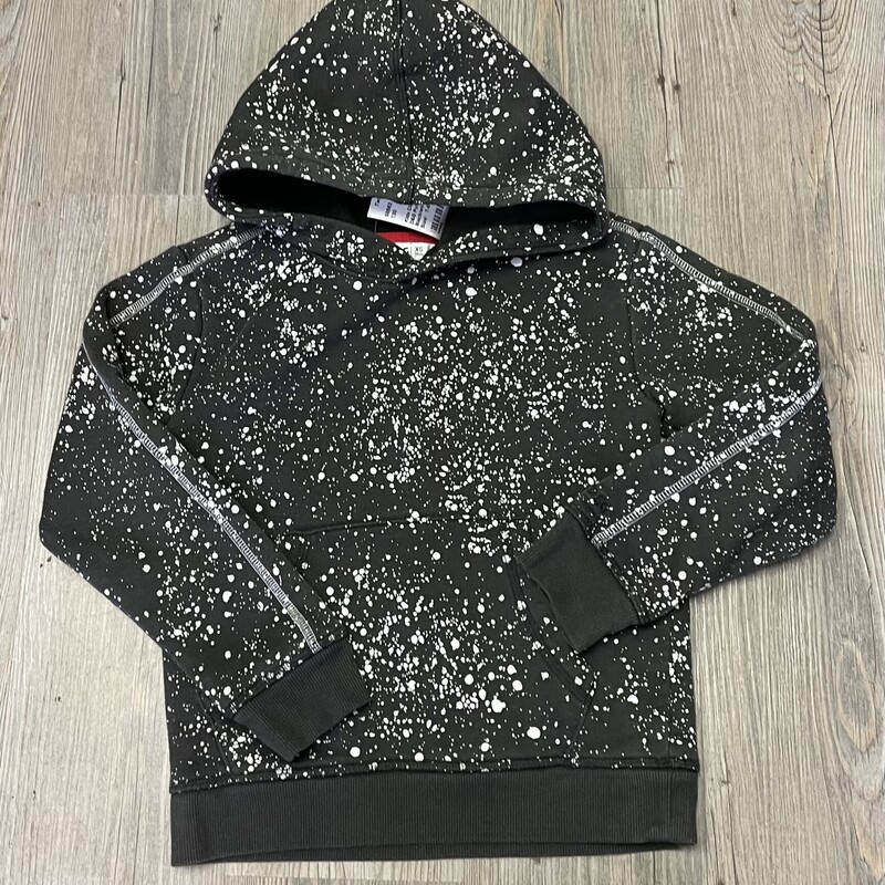 D&G Pullover Hoodie, Black/wh, Size: 7-8Y