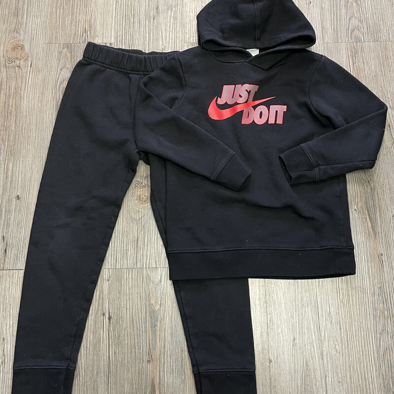 Nike Sweat Set, Black, Size: 6-7Y