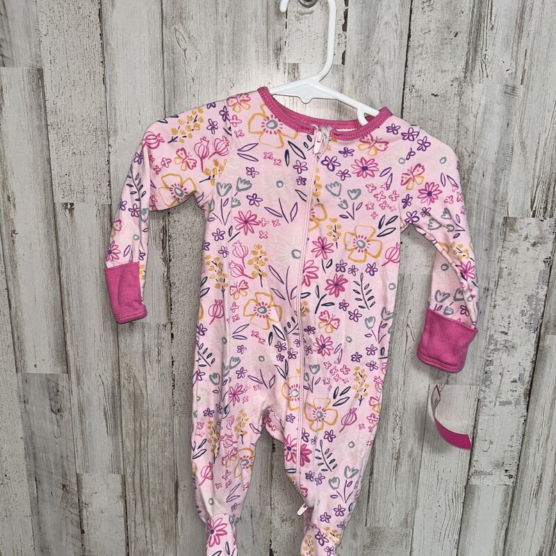 0/3M Pink Flower Sleeper