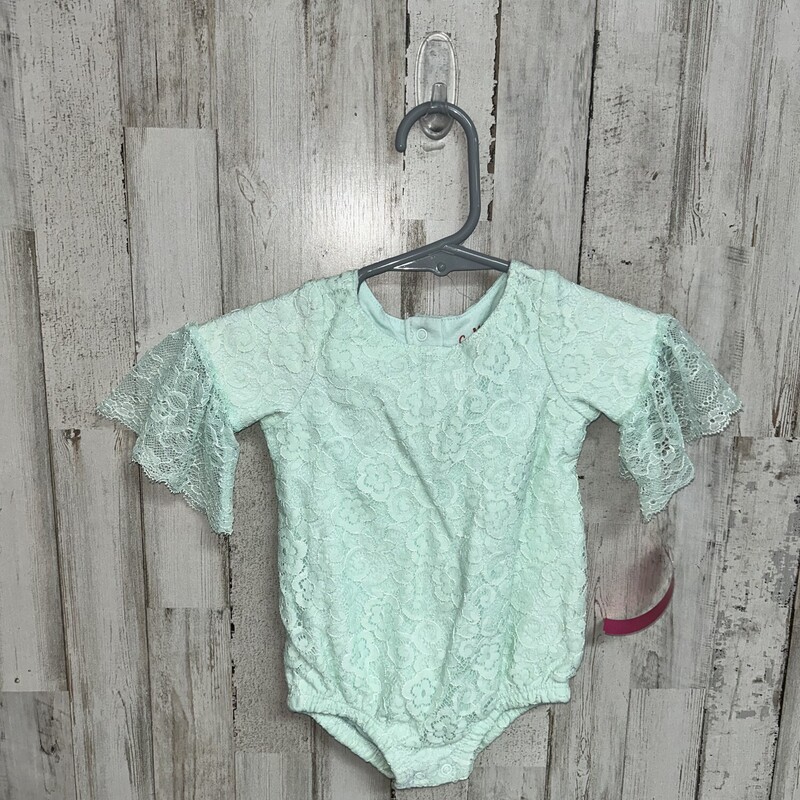 0/3M Mint Lace Onesie