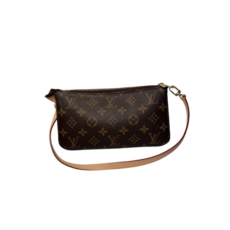 Louis Vuitton Pouchette New Model<br />
Comes with original box.<br />
Date Code: MB0117<br />
Minor mark inside the interior<br />
Dimensions:<br />
Length: 9.00 in<br />
Width: 2.00 in<br />
Height: 5.00 in<br />
Drop: 10.00 in