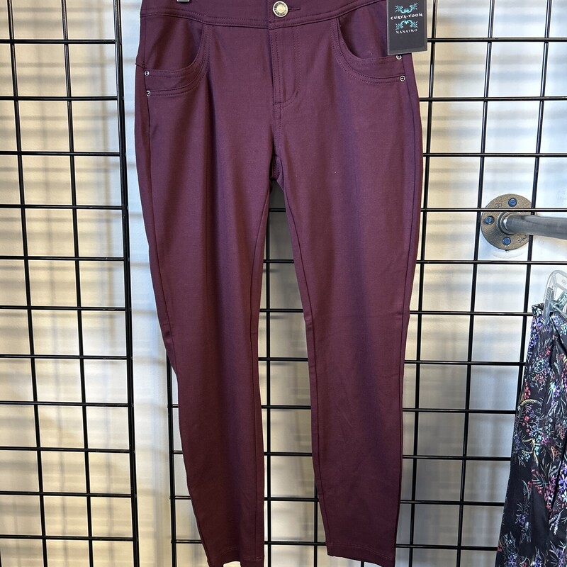 Maurices Skinny, Burgundy, Size: XS