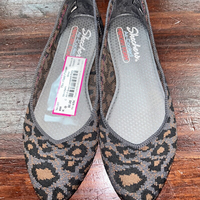 A8.5 Grey Leopard Flats