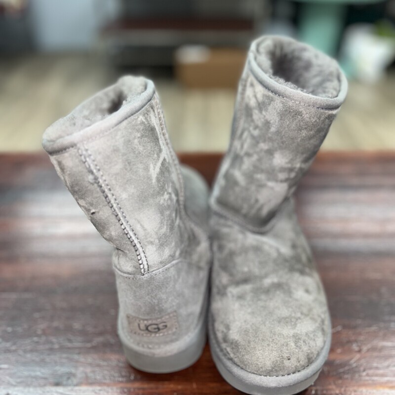 A8 Grey Fur Lined Boots