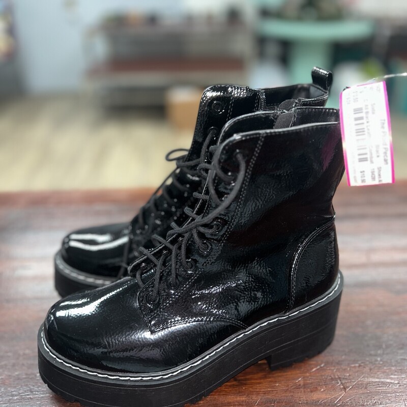 A8 Black Leather Combat B