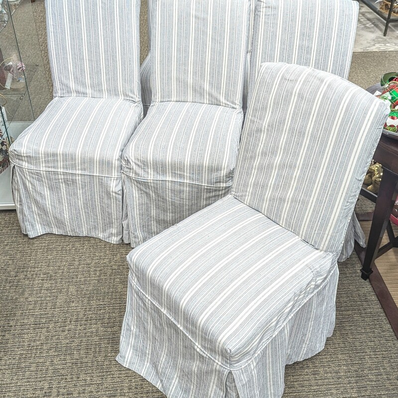 6 Arhaus Slipcover Chairs