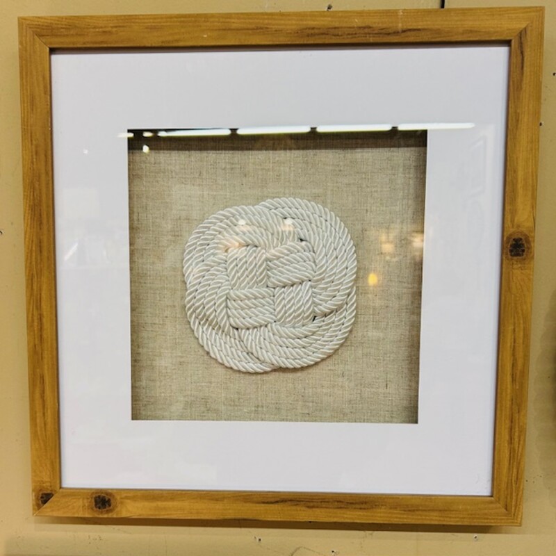 Rope Knot In Shadow Box Print
Tan White Cream Size: 16 x 16H