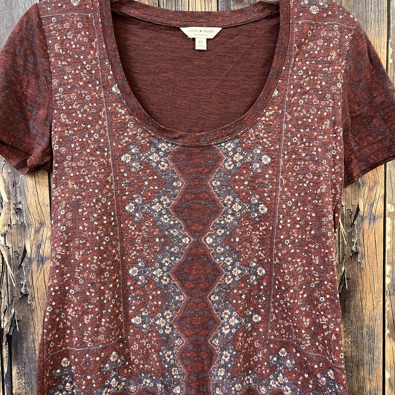 Rust Lucky Brand Shirt, Size: Xs