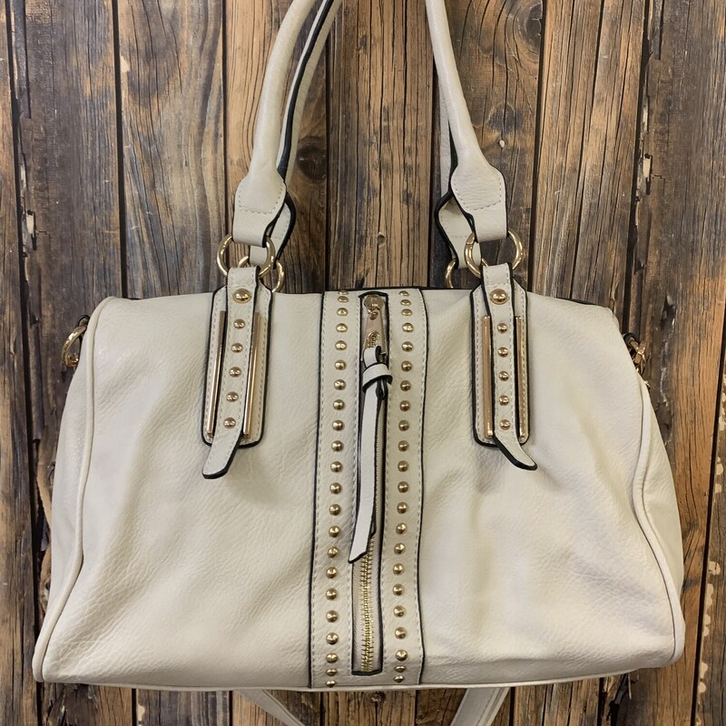 Beige Purse With Gold