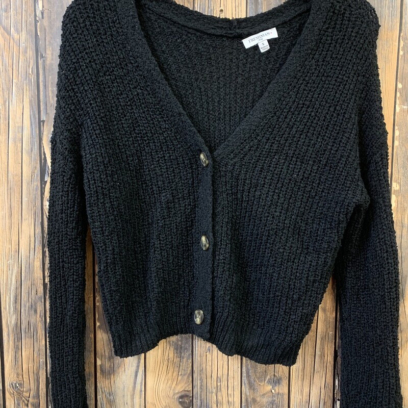 Black Sweater W Buttons, Size: S