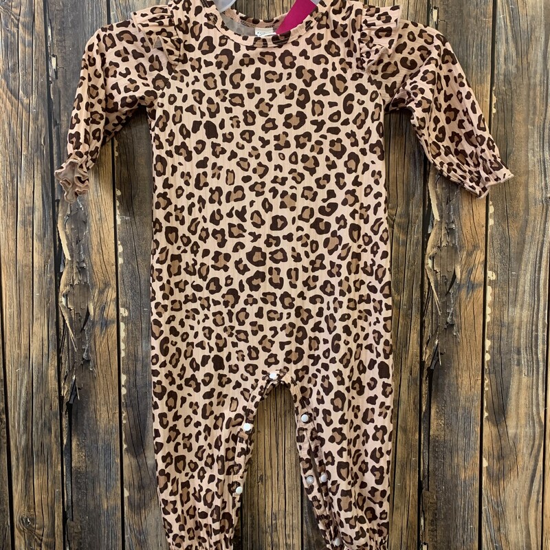 Tan Animal Print Outfit, Size: 3-6m