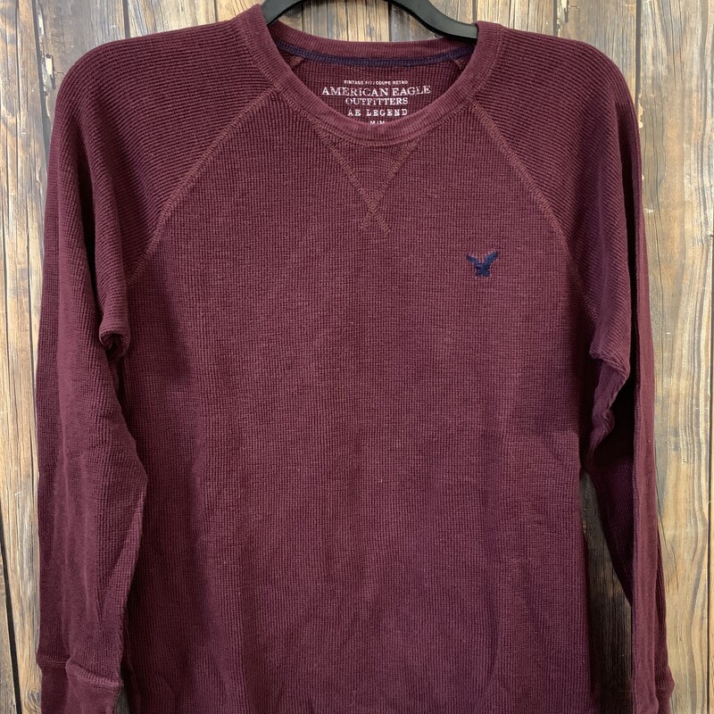 Maroon American Eagle Shirt, Size: M