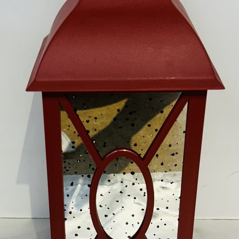 Mercury Lantern with Lights
 Red
Size: 5.5 x 17 H