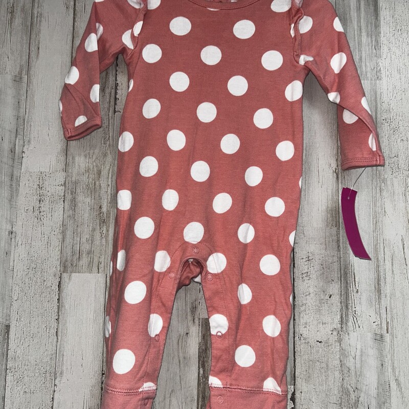 6/12M Pink Dotted Romper