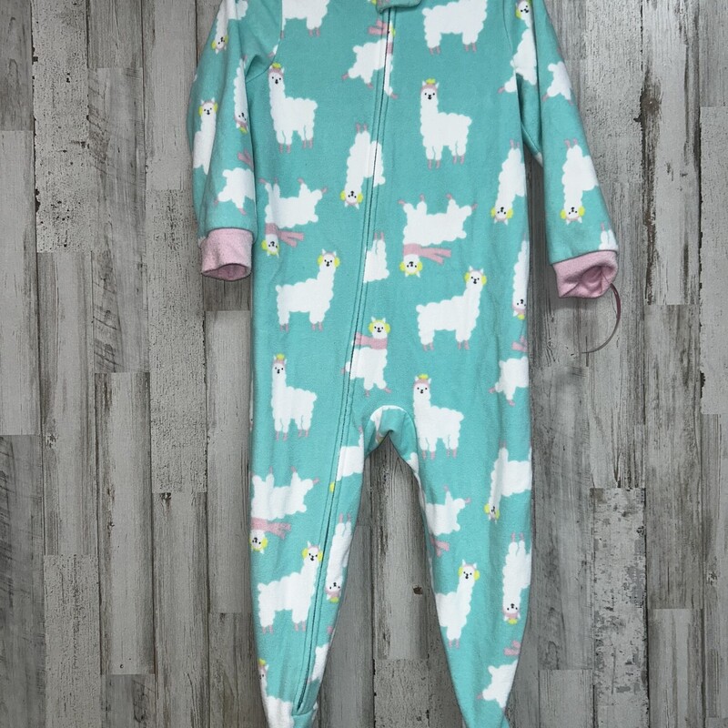 3T Teal Llama Sleeper, Teal, Size: Girl 3T