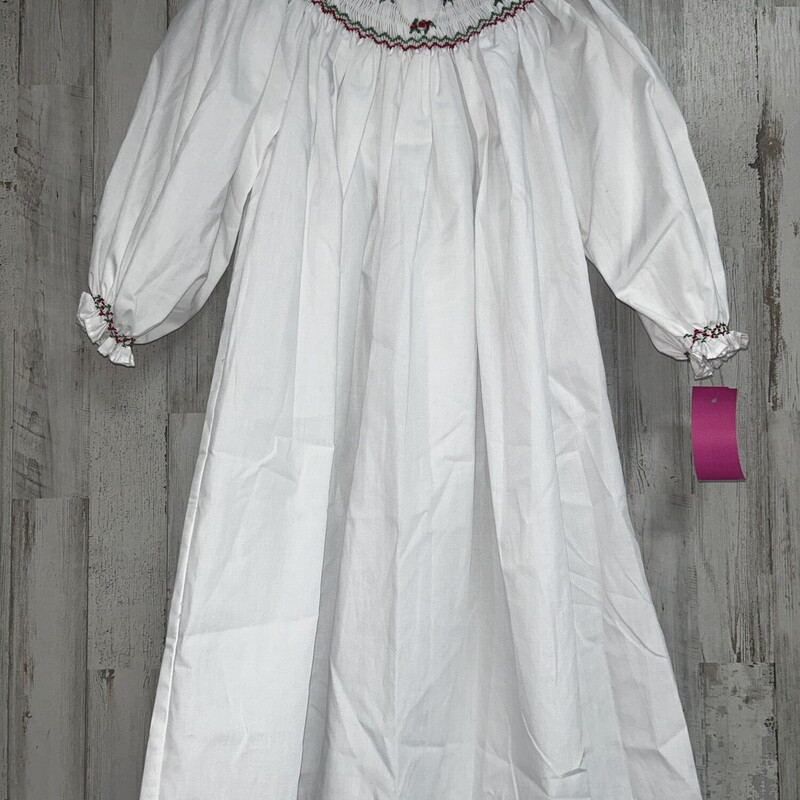 4T White Smocked Dress