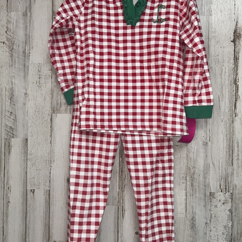 5 2pc Plaid L Pj Set