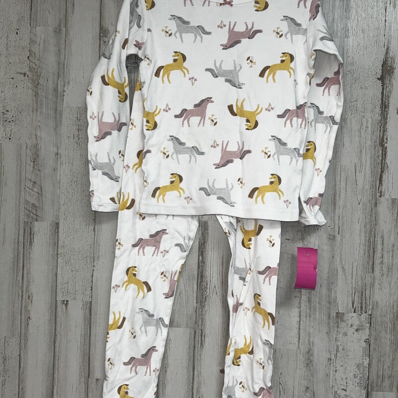 5T 2pc White Horse Pj Set