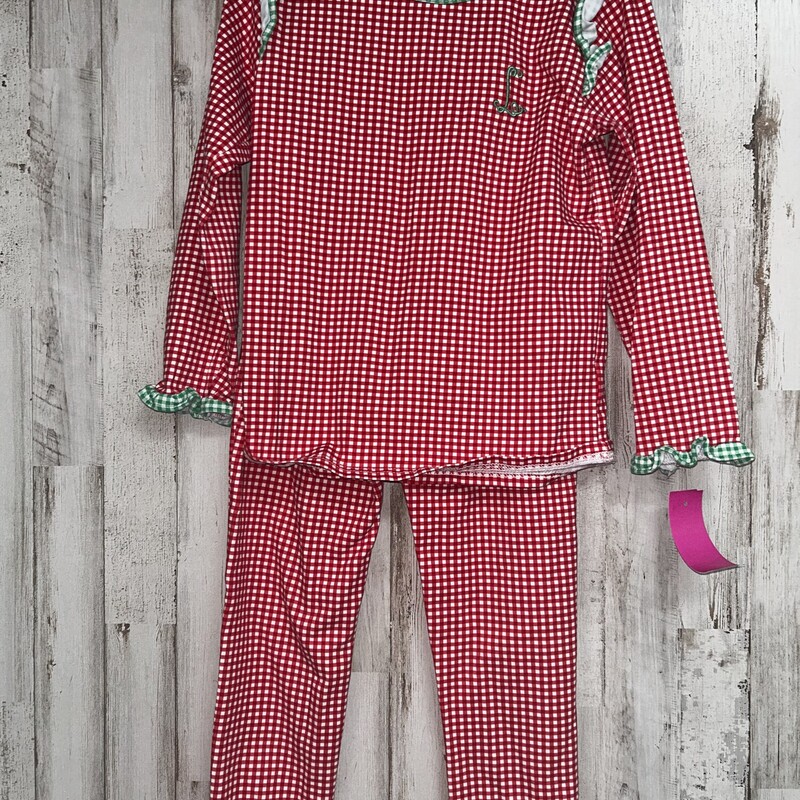 6 2pc Red Plaid L Pjs