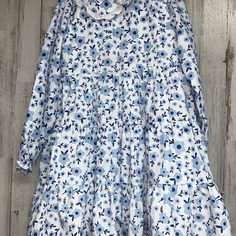 6 Blue Floral Tier Dress