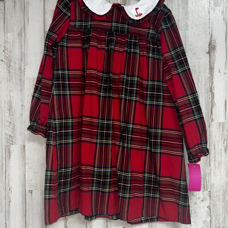 6 Plaid L Collar Dress