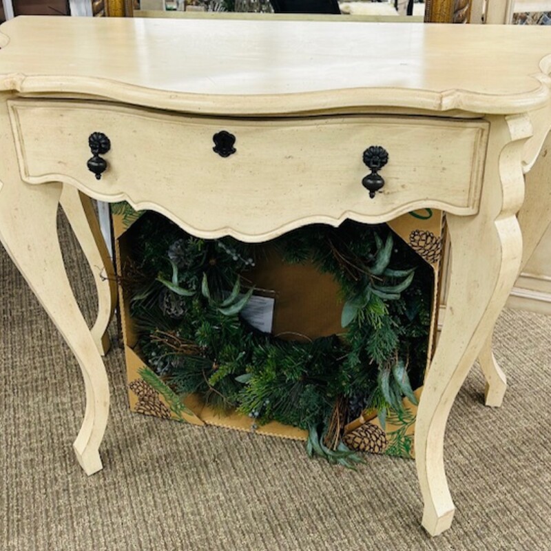 Wood 1 Drawer Console