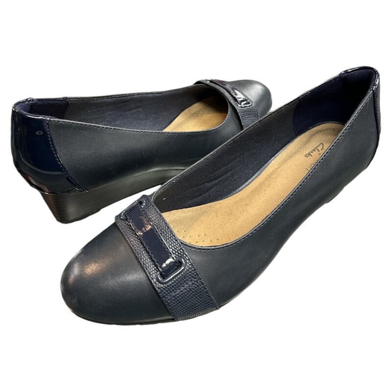 Clarks, Navy, Size: 7.5