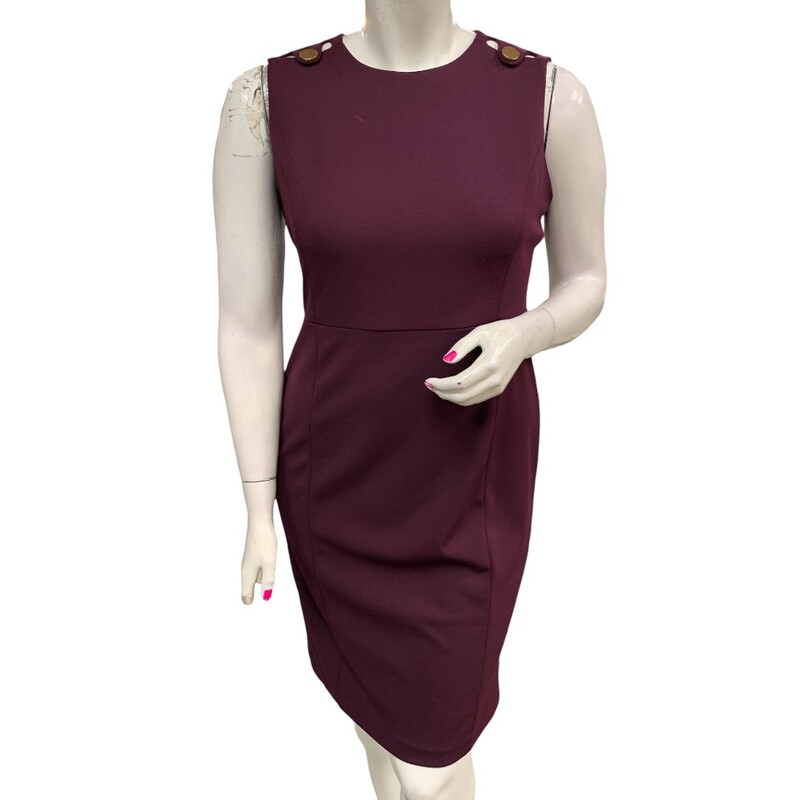 Calvin Klein Dress S12, Prple, Size: L