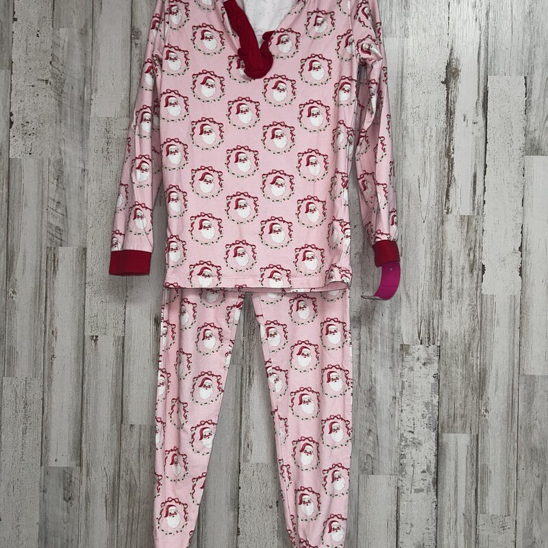 7 2pc Pink Santa Pj Set