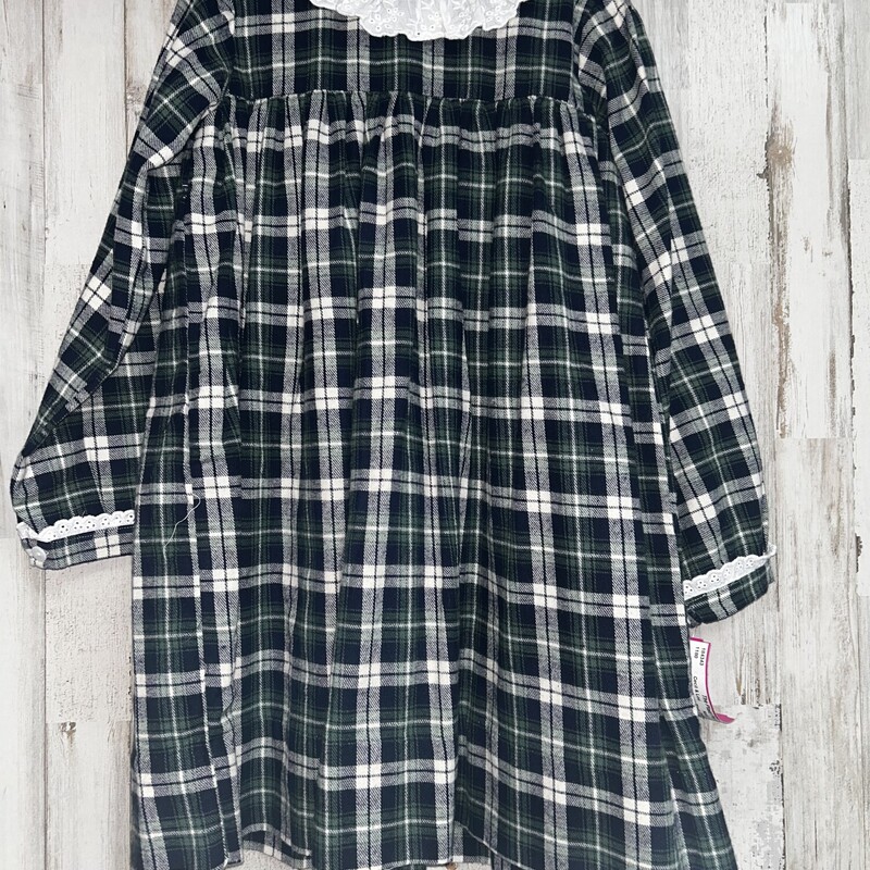 7 Navy/Green Plaid Dress