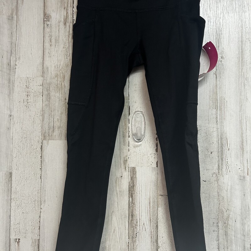 4/5 Black Leggings, Black, Size: Girl 4T