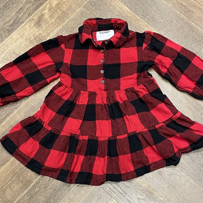 Old Navy Plaid Dress LS