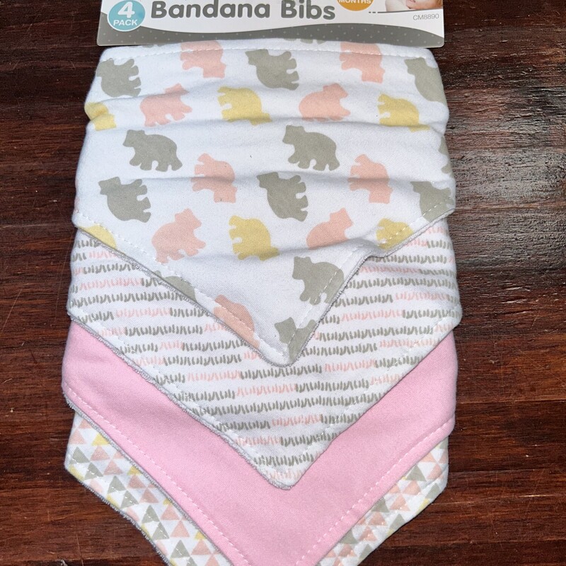 4pk Bandana Bibs