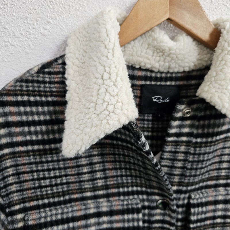 Rails Plaid, GryBlk, Size: Small