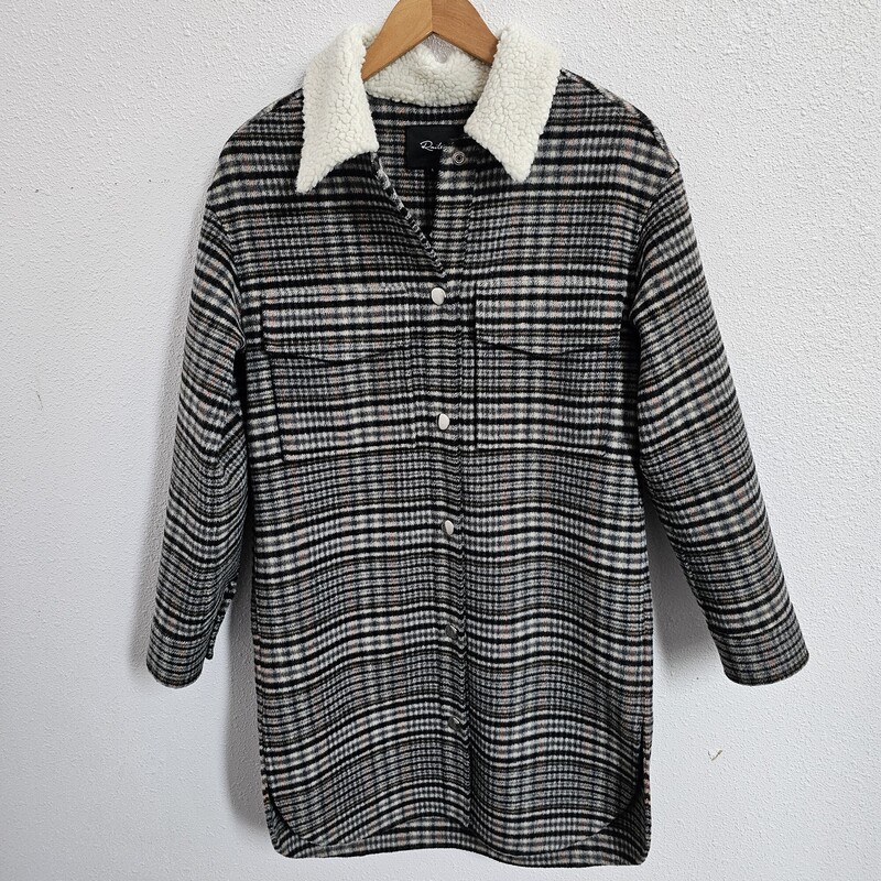 Rails Plaid, GryBlk, Size: Small