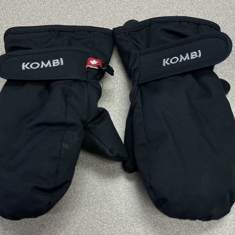 Kombi Winter Mitts, Black, Size: 2-3Y