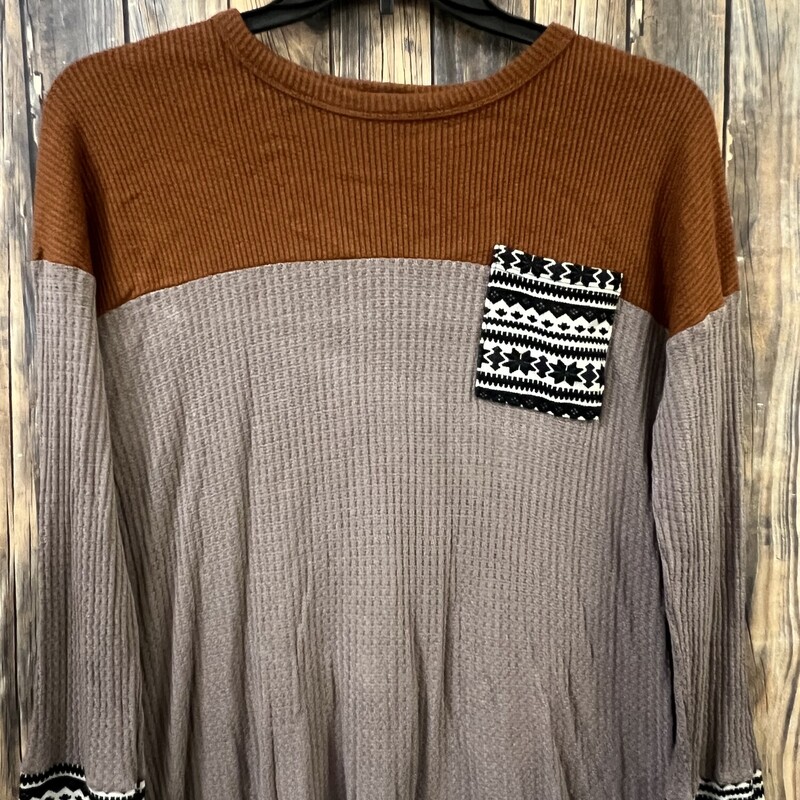 Brown/pumpkin Shirt, Size: Med