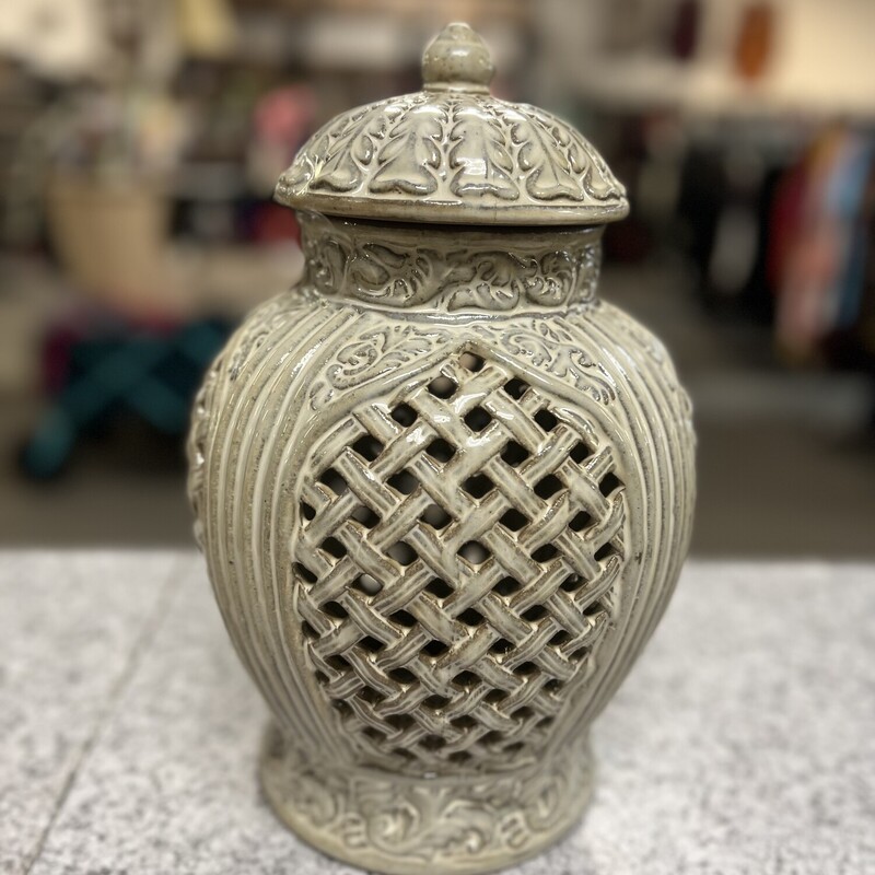 Cream Deco Vase