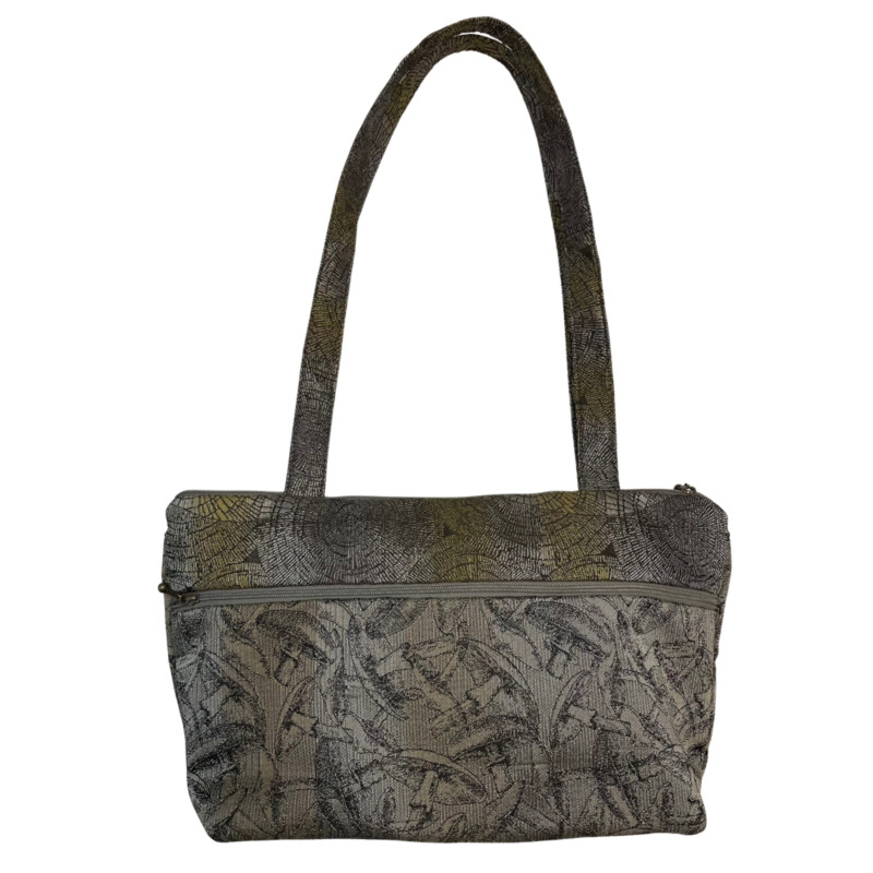 Maruca Handbag<br />
Mushroom Design<br />
Silver and Tan