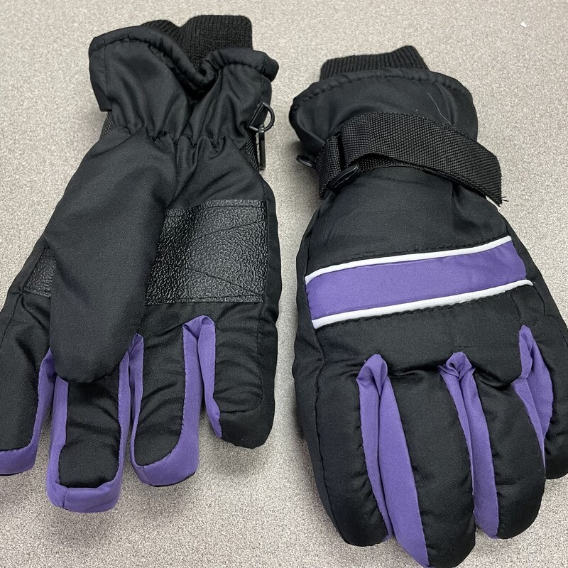 Winter Gloves, Purple, Size: 7-8Y