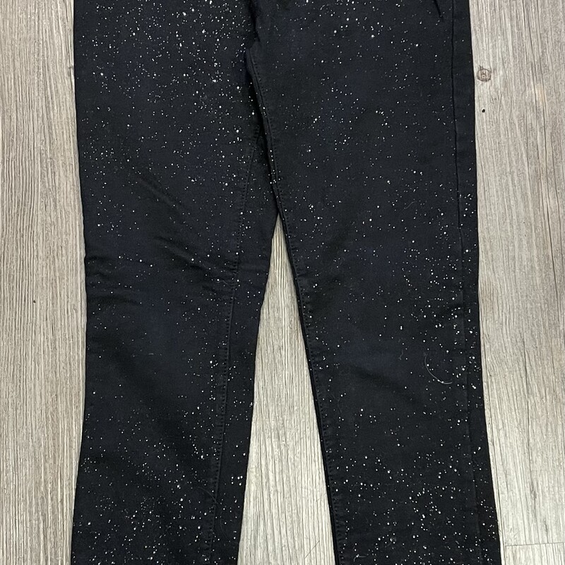 Childrens Place Glitter, Black, Size: 8Y