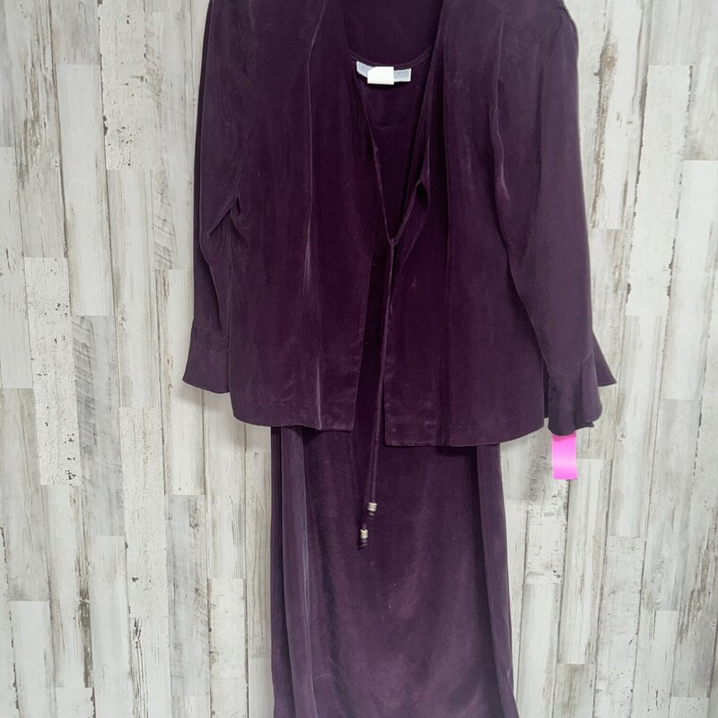 Sz12 Purple Suede Dress