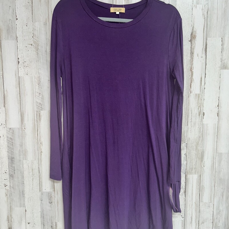 M Purple Piko Dress