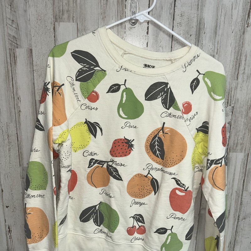 S Fruit Print Sweatshirt