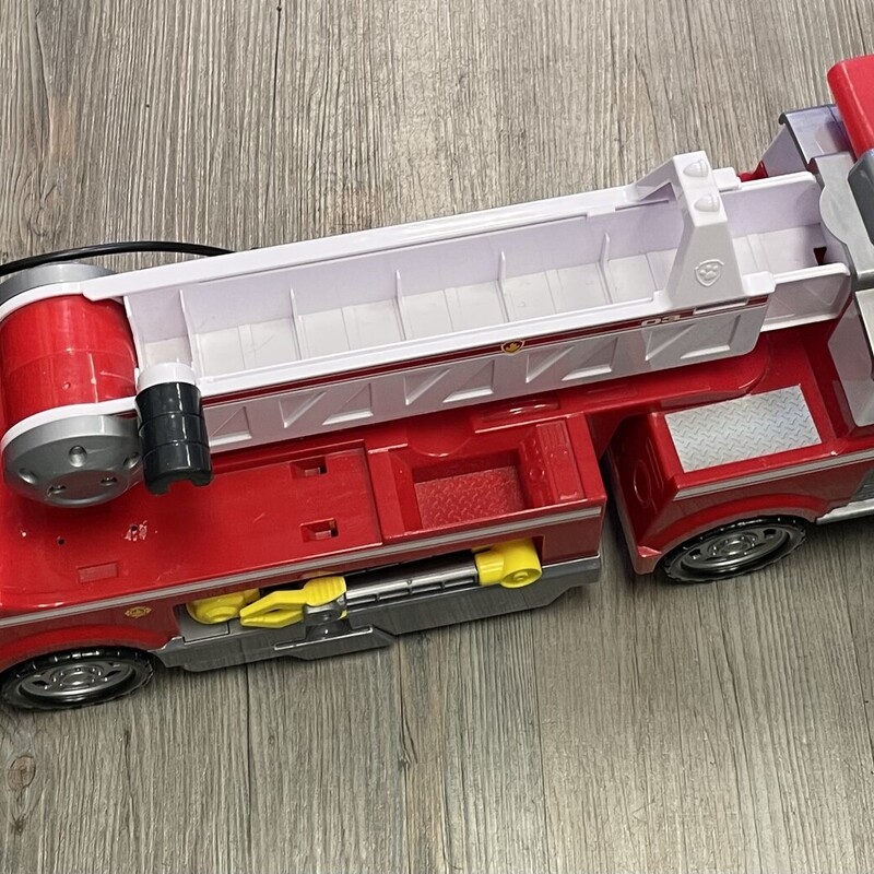 Paw Patrol Ultimate Rescue Fire Truck
Red, Size: 3Y+
Lights and Sounds.
Includes Marshall.