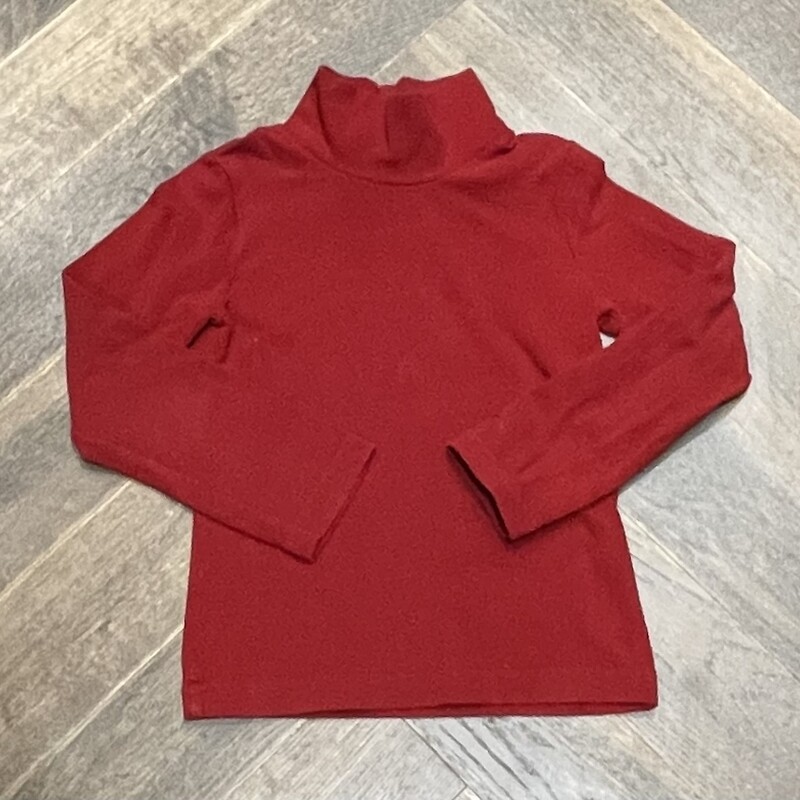 Oshkosh Turtle Neck LS, Red, Size: 4Y