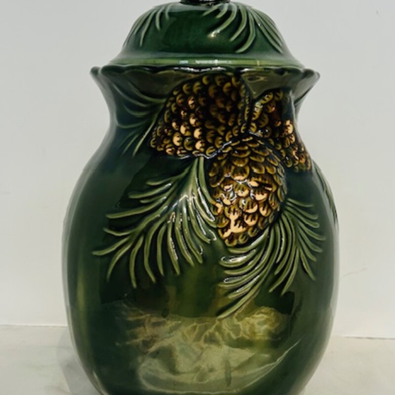 Ceramic Pinecone Jar
Green Brown Size: 8 x 12H